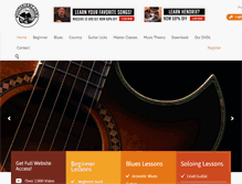 Tablet Screenshot of guitarjamz.com